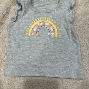 First Impressions Gray and Yellow Short Sleeve Tee